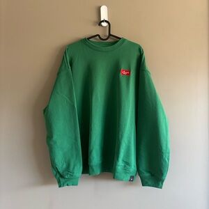 Green Crewneck Sweater by Aaniin